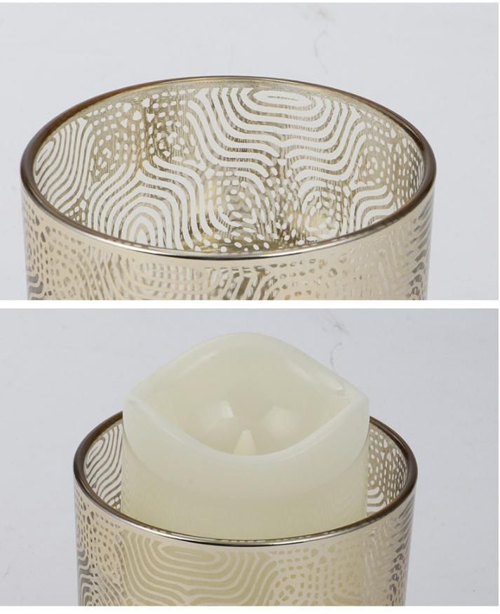 European Romantic Glass Candle Holder Scented Candle Cup Western Table Decoration Food Candle Light Dinner Candle Holder