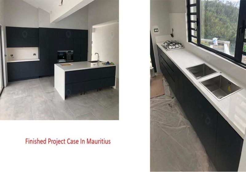 Australian Project MDF Laminate Commercial Kitchen Cabinets for Apartment Project