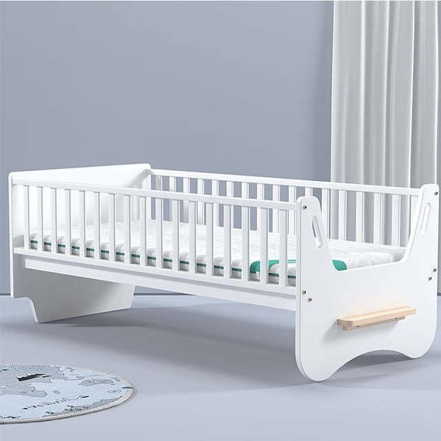 Manufacturer Solid Wood Bed Folding Baby Cot with Mosquito Net