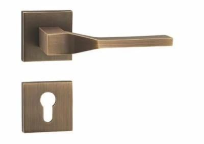 Traditional Brass Door Handle Lock Set - (DOUBLE) for Apartment with High Quality