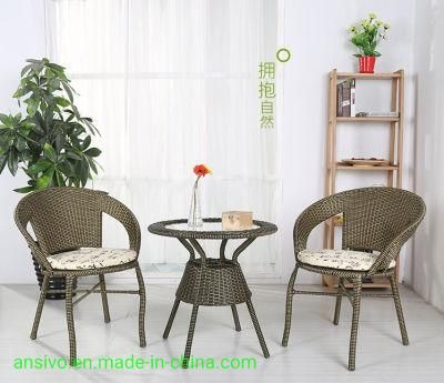 Outdoor Chair, Rattan Chair, Coffee Table, Three-Piece Set, Indoor Balcony Table and Chair