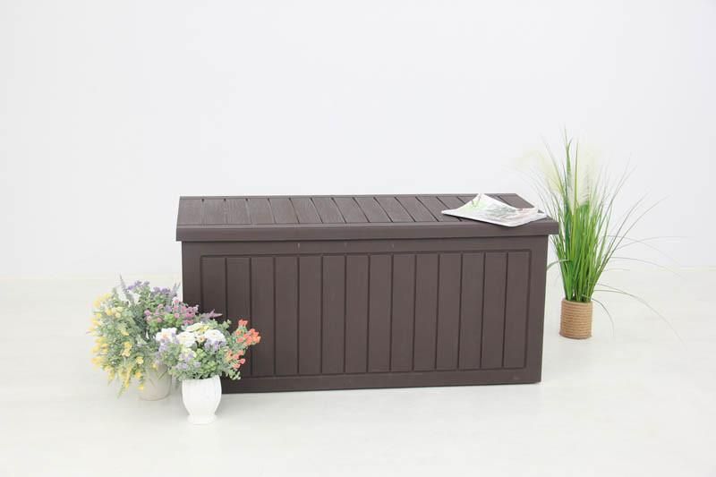 Plastic Waterproof Outdoor Rattan Storage Box Cushion Storage Chest Box