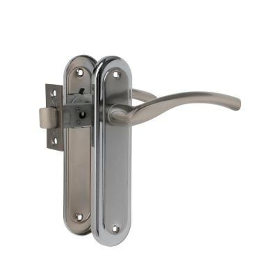 External Fancy Style Modern Zinc Security Interior Lever Set Plate Door Lock Handle