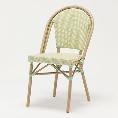 New Hot Modern Cane Rattan Dining Chairs Banquet French Bistro Chair Coffee Hotel Garden Pool Backyard Indoor Outdoor Furniture