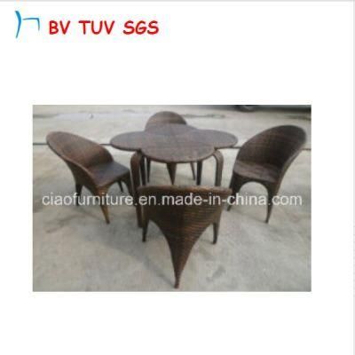 European Outdoor Rattan Dining Table Sets
