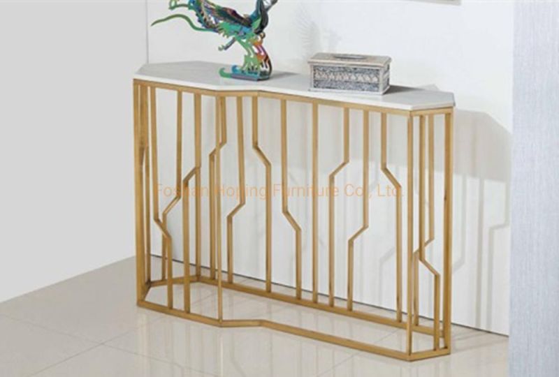 Hotel Modern White Side Table Hot Home Door Desk Furniture Console Table for Decoration