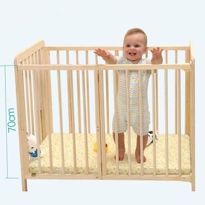 European Quality Portable Fashion Baby Bed Bedside Wooden Baby Crib Mobile