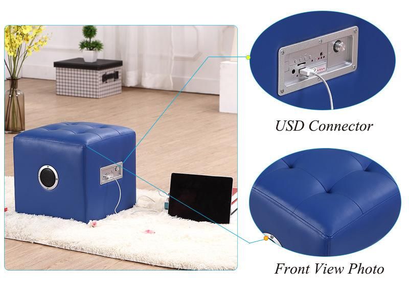 Bluetooth Speaker Ottoman/ Bedroom Room Furniture (SF-253)
