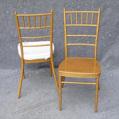 Golden Wedding Furniture Chairs with Seat Cushion (YC-A21-11)