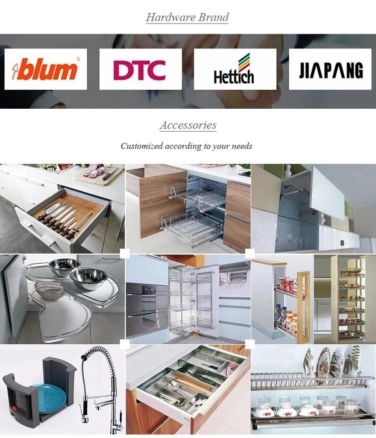 European Modern Style MDF Laminate Wood Cabinets Ready Assemble Black Matt Lacquer Handless Modular Kitchen Islands Cabinet