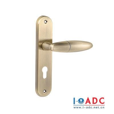 Cast Aluminum Handle/Stamped Iron Panel/Door Hardware/Channel Door Handle Lock/Outer Door Handle Lock