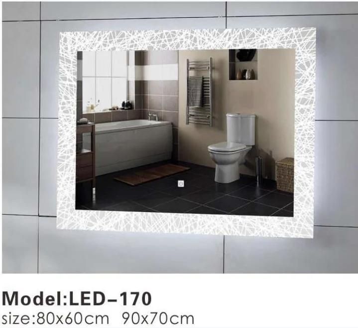 European Wall LED Fogless Touch Bathroom Smart Glass Mirror