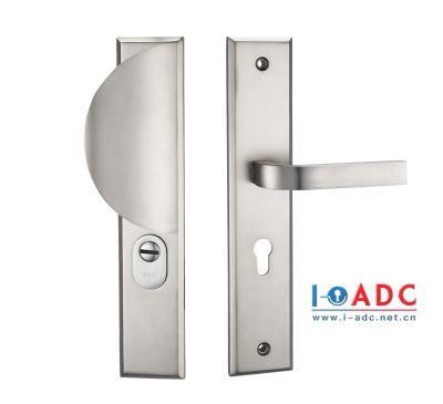 Main Door Hardware Home Door Lock Room Zinc Alloy Door Lever Handle with Zinc Alloy Long Plate