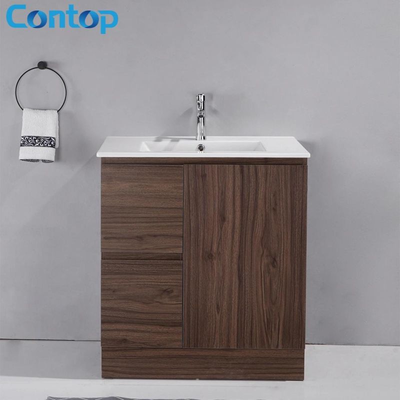 Good Quality Space Save Wood Grain Bathroom Vanity Cabinet Shelf