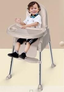 PU Cover Easy Cleaning Baby High Chair/Feeding Chair with Food Tray