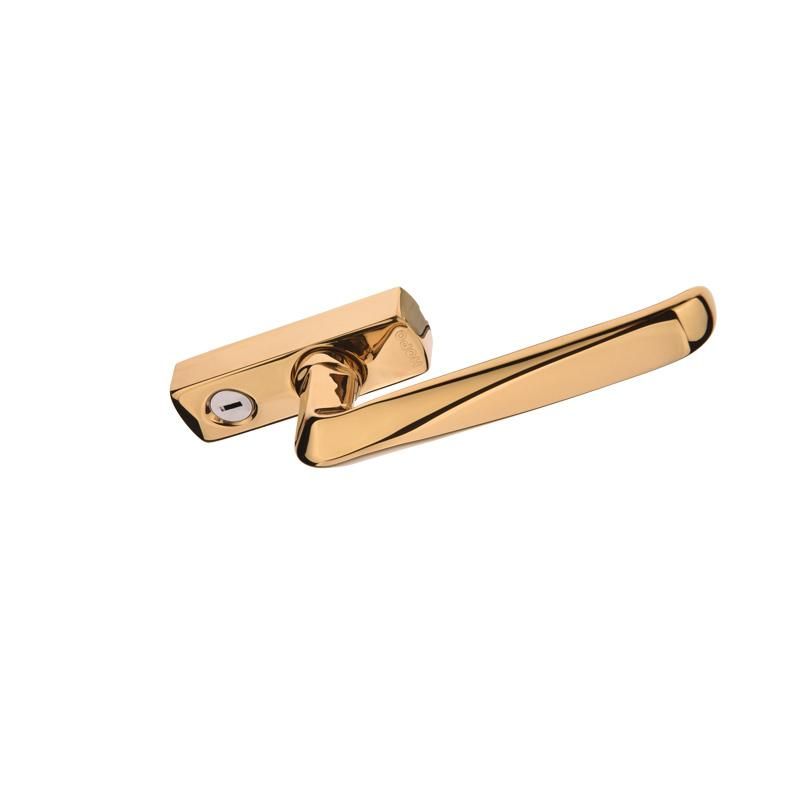 Square Spindle Handle, Electroplated Finish, Aluminum Alloy for Side-Hung Door and Sliding Door