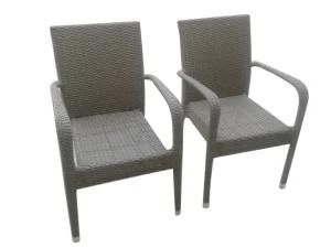 Outdoor Garden Patio Furniture Stackable Dining Rattan Chair (K12)