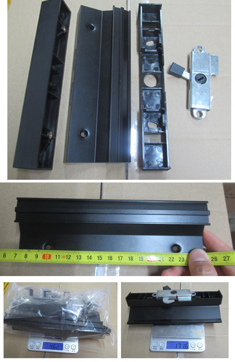 Patio Door Handle Black Color with Accessories