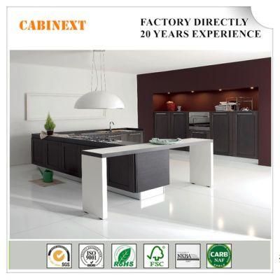 Particle Board L Style Customized Colored Painting Kitchen Cabinets