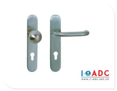 Stainless Steel Kitchen Interior Double Sided Long Lever Type Wooden Door Lock Set Handle on Plate