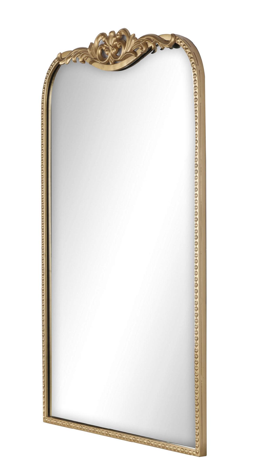 Metal Wall Mirror Gold Mirror for Wall Decor Gold Color Modern Design Metal Wall Mirror