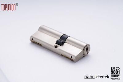 En1303 Single Opening Euro Profile Brass Cylinder Lock with Knob