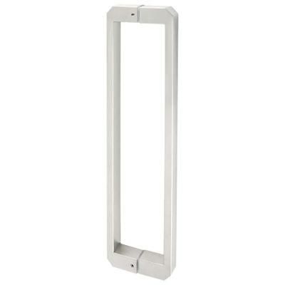 SUS304 Stainless Steel Brushed Nickel Square Back-to-Back 16-Inch Double Side Shower Glass Door Handle Pull