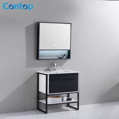 Modern Plywood Bathroom Basin Sink Vanity Cabinets with Mirror