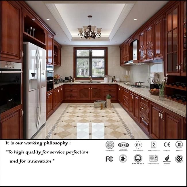 Classical Style PVC MDF Kitchen Furniture (FY5641)