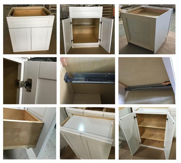 2022 Trend Modern Modular Solid Wood Kitchen Cabinets Rta Malaysia