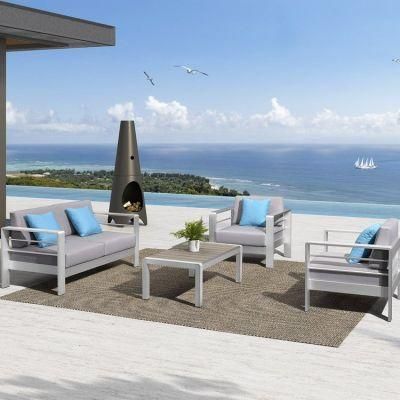 Holiday Home Resort Aluminum Modular Modern Sectional Garden Sofa Outdoor Couch Set