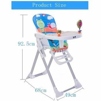 Pupular European Standard Baby High Chair Multifunction Kids Dining Baby Feeding Chair