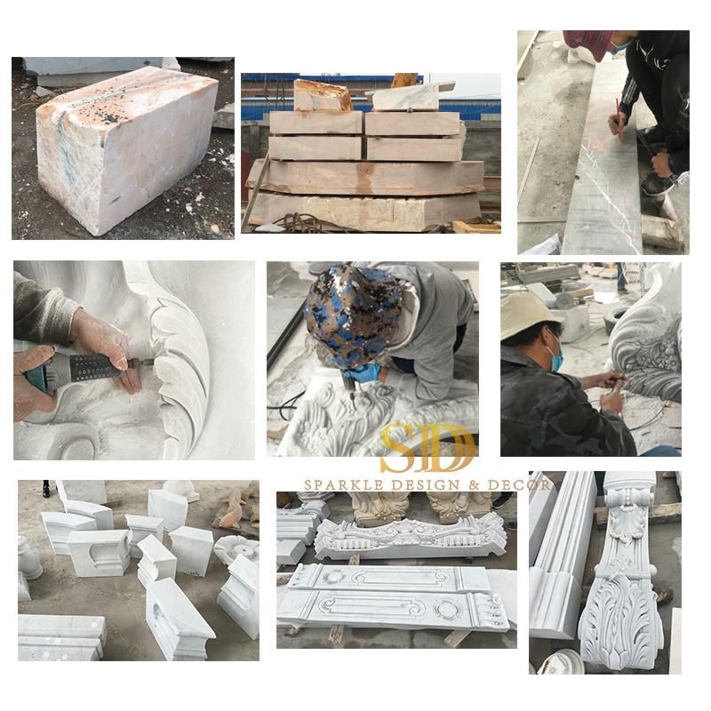 Manufacture Custom Make European Design Marble Benches for Garden Decoration