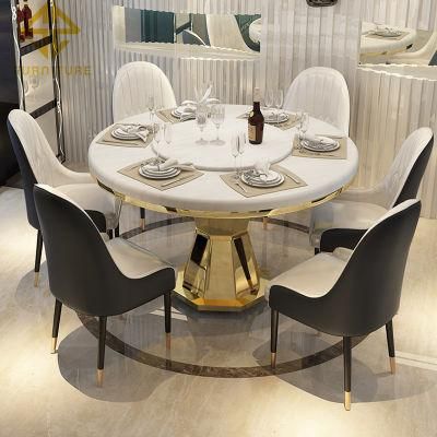 Northern European Style Dining Chair for Luxury Household Marble Dining Table