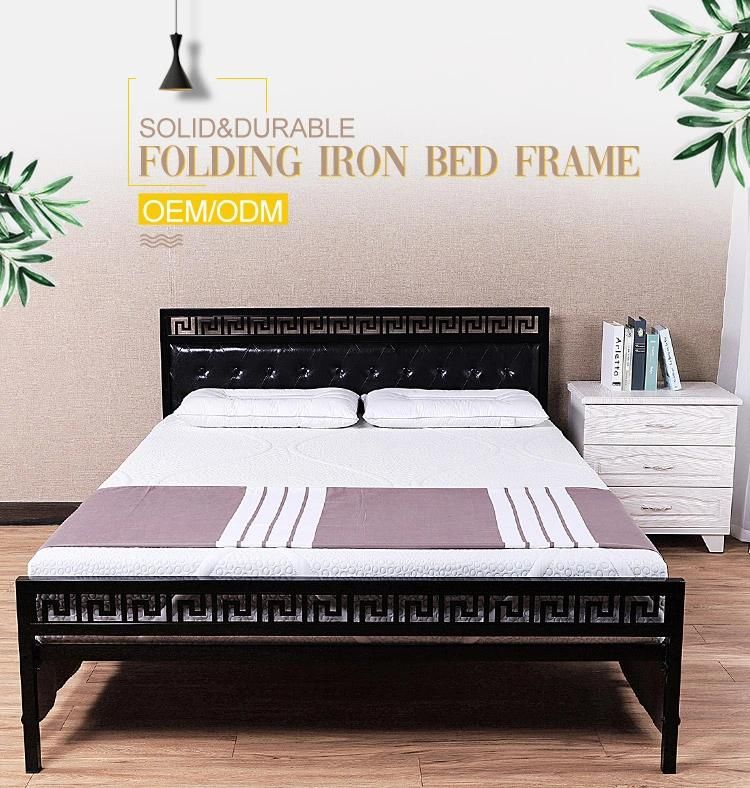 European-Style Iron Art Fashion Modern Minimalist Iron Art 1.5 / 1.8 / 2.0 M Double Bedroom Set Bed