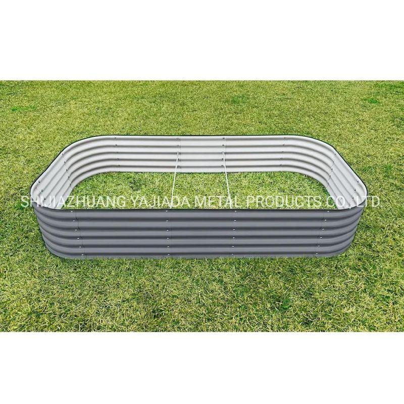 Outdoor Herb Large Planter Galvanized Raised Gardening Beds