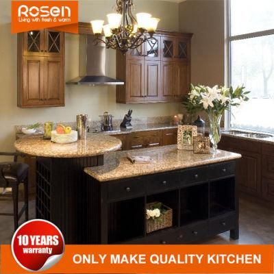 European Style High End Cherry Solid Wood Kitchen Cabinet