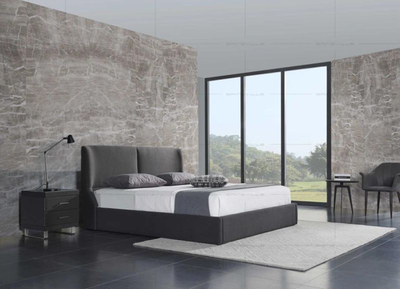 Modern European Furniture Bedroom Furniture Double Bed King Bed Gc1705
