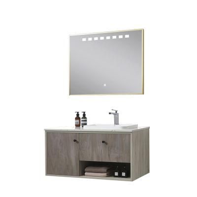 Europeans Like Plywood Bathroom Cabinets with LED Mirror