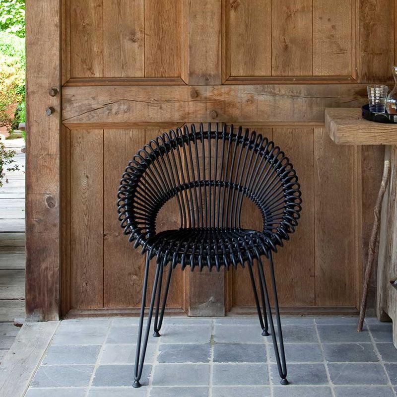 Hot Sale PE Rattan Outdoor Garden Chair Patio Dining Set Hotel Furniture Wicker Chair