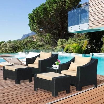 European Back Rattan Chair Sofa Woven Furniture Household Chair Sofa