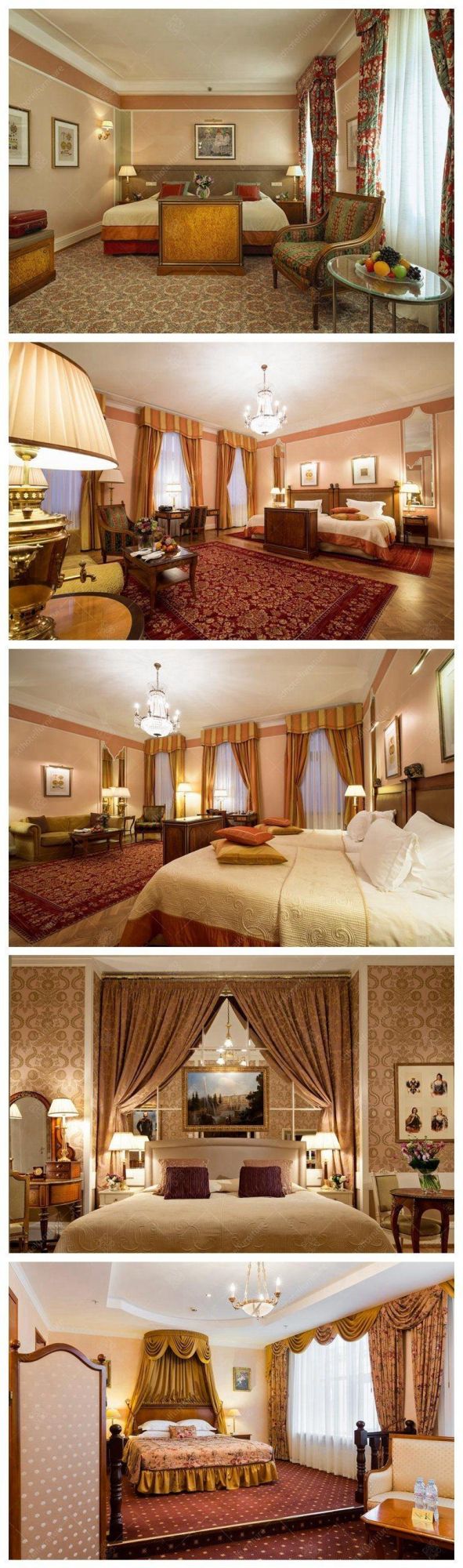 Luxury Design European Style Hotel Bedroom Furniture Sets for Sale