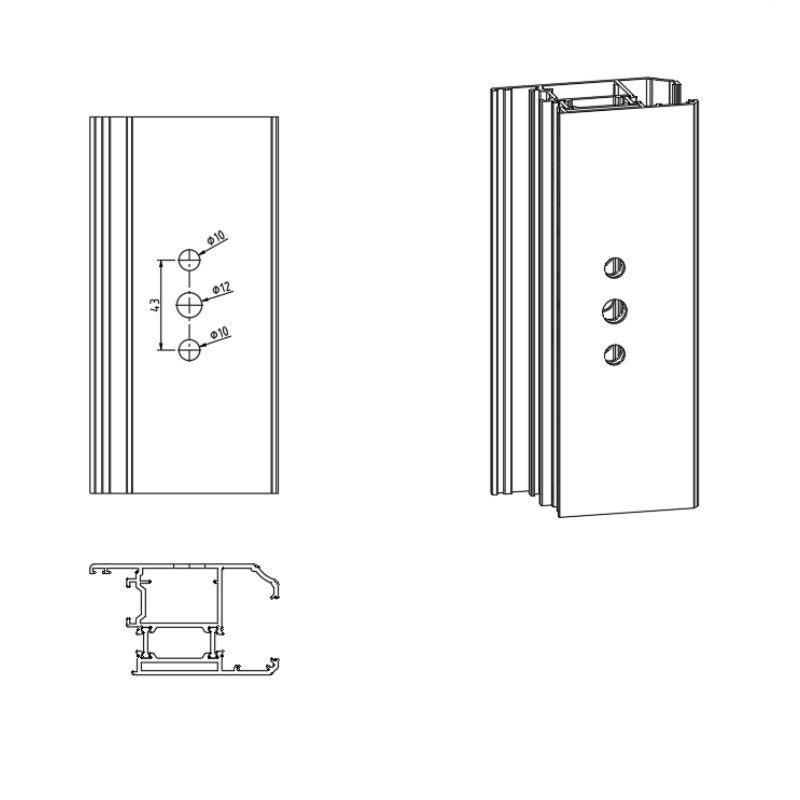 Hopo Square Spindle Handle for Casement Door/Window Anti-Bacterial