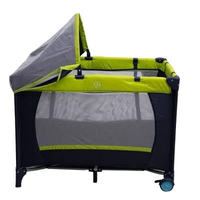 New Plastic Baby Playpen European Standard Hot Sale Baby Travel Cot with Changing Table