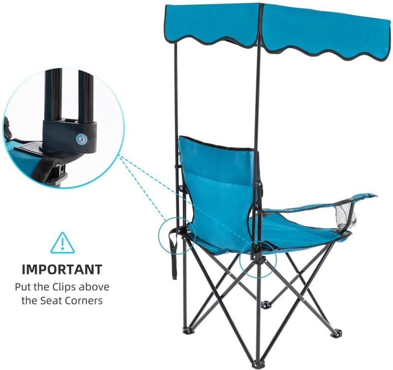 Hot Summer Folding Beach Chair with Canopy