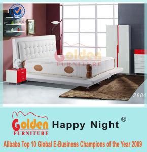 Golden Furniture Hotel Bed Set Wooden Box Bed Design 2884