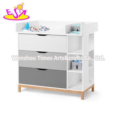 2020 High Quality White Wooden Kids Storage Shelves for Wholesale W08c301