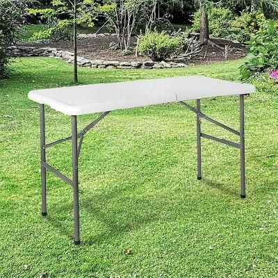 4FT Folding Camping Table Picnic Portable Adjustable Table Party BBQ Outdoor &amp; Indoor Use