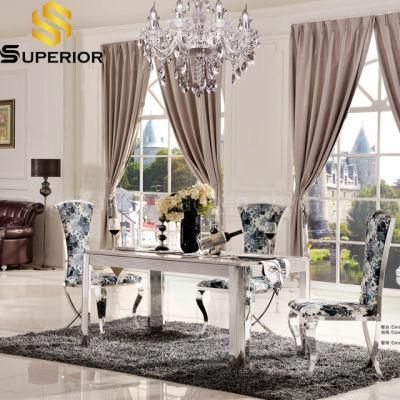 2020 New Product Luxury Restaurant Marble Dining Tables with Chairs