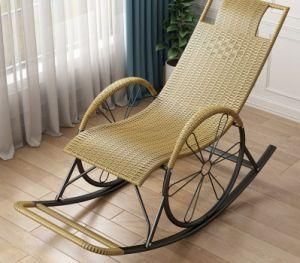 Rattan Rocking Chair for Adults Nap Chair Rattan Chair Leisure Chair Balcony Lounge Chair for The Elderly